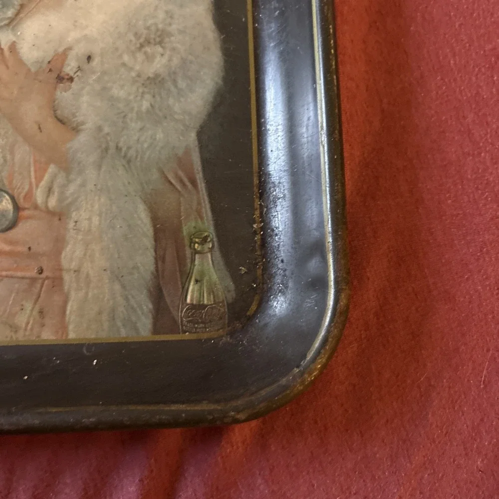 Vintage Coca Cola Metal Serving Tray Flapper Girl 1925 Advertisement 1973 USA
